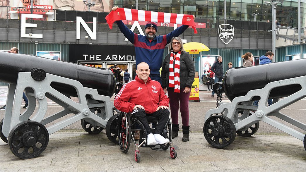 Fans outside emirates stadium